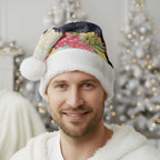 Black Cockatoo Banksia Australia Christmas Santa Hat Aboriginal Art - Aussie Hoodie
