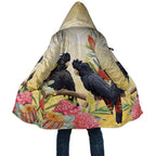 Black Cockatoo Banksia Australia Cloak Aboriginal Art - Aussie Hoodie