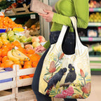 Black Cockatoo Banksia Australia Grocery Bag Aboriginal Art