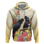 Black Cockatoo Banksia Australia Hoodie Aboriginal Art