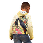 Black Cockatoo Banksia Australia Kid Hoodie Aboriginal Art