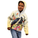 Black Cockatoo Banksia Australia Kid Hoodie Aboriginal Art