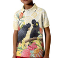 Black Cockatoo Banksia Australia Kid Polo Shirt Aboriginal Art
