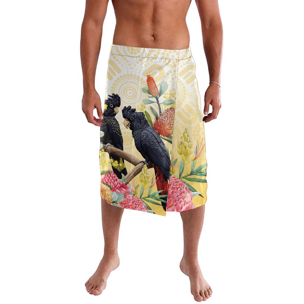 Black Cockatoo Banksia Australia Lavalava Aboriginal Art