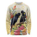 Black Cockatoo Banksia Australia Long Sleeve Shirt Aboriginal Art