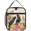 Black Cockatoo Banksia Australia Lunch Bag Aboriginal Art