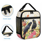Black Cockatoo Banksia Australia Lunch Bag Aboriginal Art