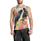 Black Cockatoo Banksia Australia Men Tank Top Aboriginal Art