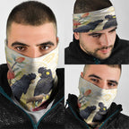 Black Cockatoo Banksia Australia Neck Gaiter Aboriginal Art - Aussie Hoodie