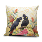 Black Cockatoo Banksia Australia Pillow Cover Aboriginal Art - Aussie Hoodie