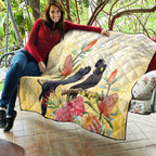 Black Cockatoo Banksia Australia Quilt Aboriginal Art