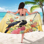 Black Cockatoo Banksia Australia Sarong Aboriginal Art