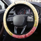 Black Cockatoo Banksia Australia Steering Wheel Cover Aboriginal Art