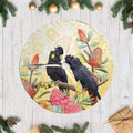 Black Cockatoo Banksia Australia Tree Skirt Aboriginal Art - Aussie Hoodie