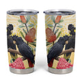 Black Cockatoo Banksia Australia Tumbler Cup Aboriginal Art