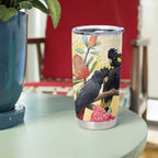 Black Cockatoo Banksia Australia Tumbler Cup Aboriginal Art