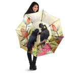 Black Cockatoo Banksia Australia Umbrella Aboriginal Art - Aussie Hoodie