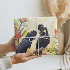 Black Cockatoo Banksia Australia Wrapping Paper Aboriginal Art - Aussie Hoodie