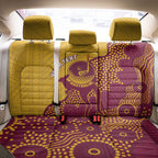 Personalised Australia Golf Back Car Seat Cover Aussie Kangaroo Aboriginal Polynesian Pattern