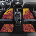 Personalised Australia Golf Car Mats Aussie Kangaroo Aboriginal Polynesian Pattern