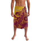 Personalised Australia Golf Lavalava Aussie Kangaroo Aboriginal Polynesian Pattern