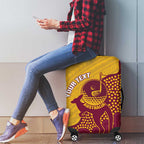 Personalised Australia Golf Luggage Cover Aussie Kangaroo Aboriginal Polynesian Pattern