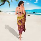 Personalised Australia Golf Sarong Aussie Kangaroo Aboriginal Polynesian Pattern