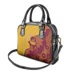 Personalised Australia Golf Shoulder Handbag Aussie Kangaroo Aboriginal Polynesian Pattern