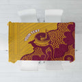 Personalised Australia Golf Tablecloth Aussie Kangaroo Aboriginal Polynesian Pattern