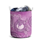 Australia Lupus Awareness Month Personalised Laundry Basket Warrior Purple Ribbon Butterflies Indigenous Art