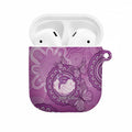 Australia Lupus Awareness Month Personalised AirPods Case Warrior Purple Ribbon Butterflies Indigenous Art