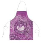 Australia Lupus Awareness Month Personalised Apron Warrior Purple Ribbon Butterflies Indigenous Art