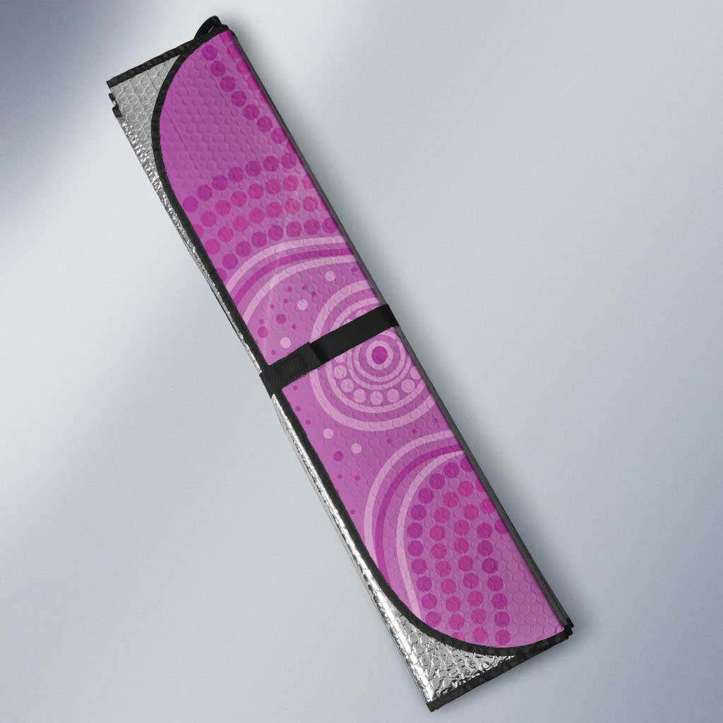 Australia Lupus Awareness Month Personalised Auto Sun Shade Warrior Purple Ribbon Butterflies Indigenous Art