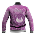 Australia Lupus Awareness Month Personalised Baseball Jacket Warrior Purple Ribbon Butterflies Indigenous Art