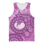 Australia Lupus Awareness Month Personalised Basketball Jersey Warrior Purple Ribbon Butterflies Indigenous Art