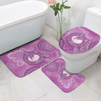 Australia Lupus Awareness Month Personalised Bathroom Set Warrior Purple Ribbon Butterflies Indigenous Art