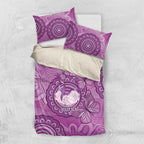 Australia Lupus Awareness Month Personalised Bedding Set Warrior Purple Ribbon Butterflies Indigenous Art