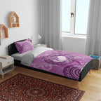 Australia Lupus Awareness Month Personalised Bedding Set Warrior Purple Ribbon Butterflies Indigenous Art