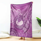Australia Lupus Awareness Month Personalised Blanket Warrior Purple Ribbon Butterflies Indigenous Art