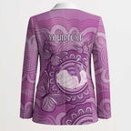 Australia Lupus Awareness Month Personalised Blazer Warrior Purple Ribbon Butterflies Indigenous Art