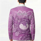 Australia Lupus Awareness Month Personalised Blazer Warrior Purple Ribbon Butterflies Indigenous Art