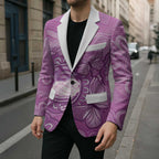 Australia Lupus Awareness Month Personalised Blazer Warrior Purple Ribbon Butterflies Indigenous Art