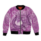 Australia Lupus Awareness Month Personalised Bomber Jacket Warrior Purple Ribbon Butterflies Indigenous Art