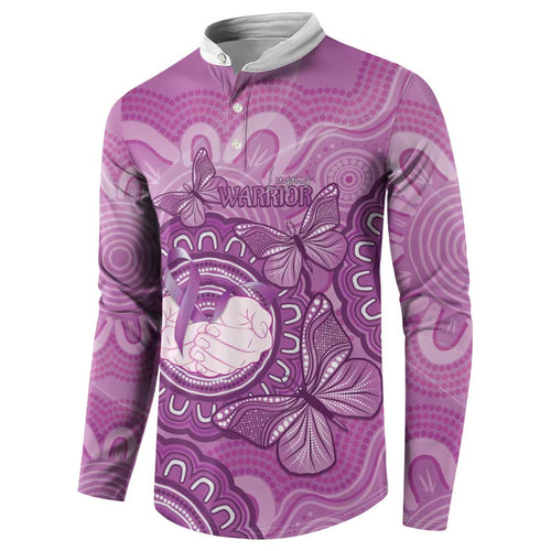 Australia Lupus Awareness Month Personalised Button Sweatshirt Warrior Purple Ribbon Butterflies Indigenous Art