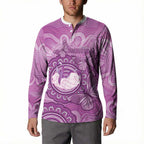 Australia Lupus Awareness Month Personalised Button Sweatshirt Warrior Purple Ribbon Butterflies Indigenous Art