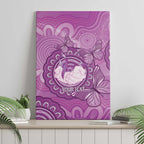 Australia Lupus Awareness Month Personalised Canvas Wall Art Warrior Purple Ribbon Butterflies Indigenous Art