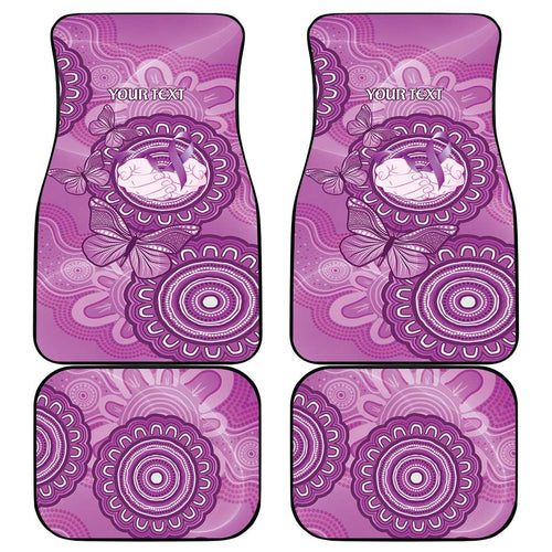 Australia Lupus Awareness Month Personalised Car Mats Warrior Purple Ribbon Butterflies Indigenous Art