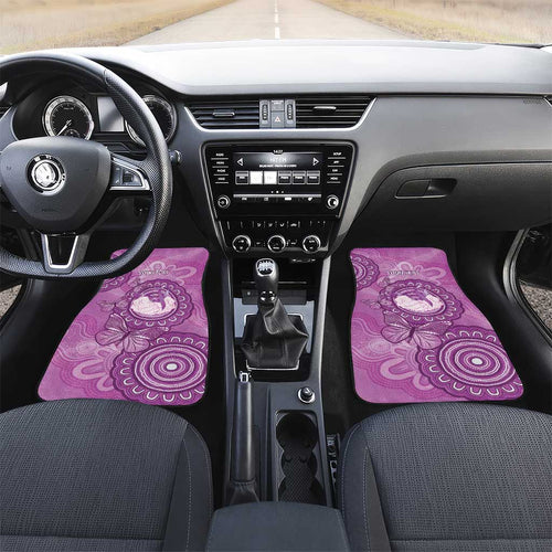 Australia Lupus Awareness Month Personalised Car Mats Warrior Purple Ribbon Butterflies Indigenous Art