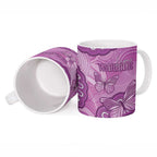 Australia Lupus Awareness Month Personalised Ceramic Mug Warrior Purple Ribbon Butterflies Indigenous Art