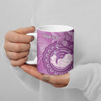 Australia Lupus Awareness Month Personalised Ceramic Mug Warrior Purple Ribbon Butterflies Indigenous Art